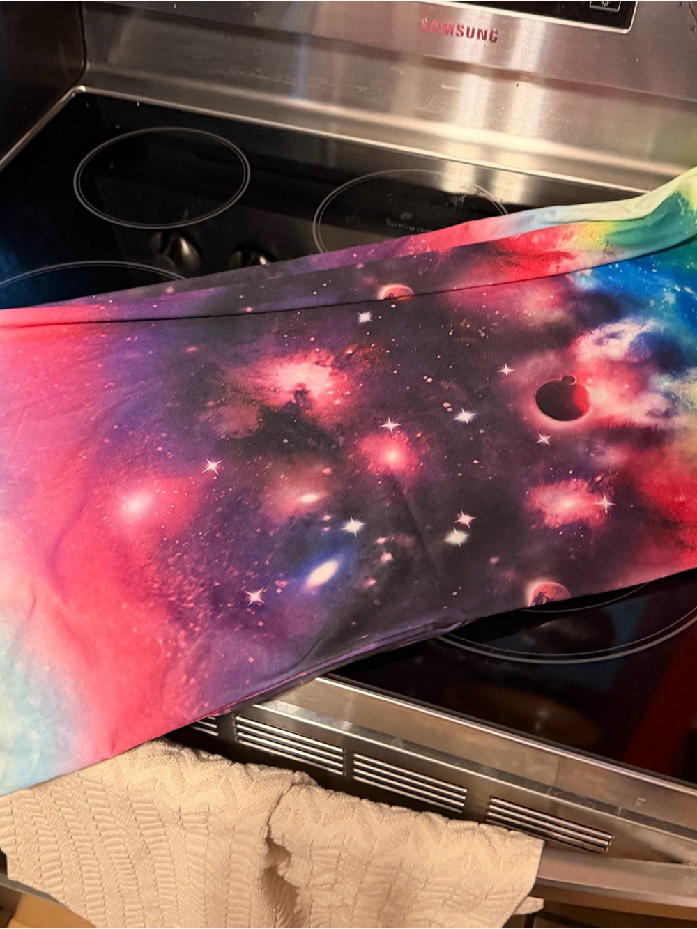 Galaxy Print Lightweight Scarf Wrap - Multicolor